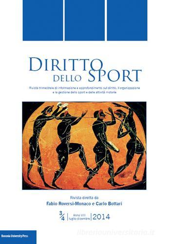 Diritto dello sport (2014) vol. 3-4 edito da Bononia University Press