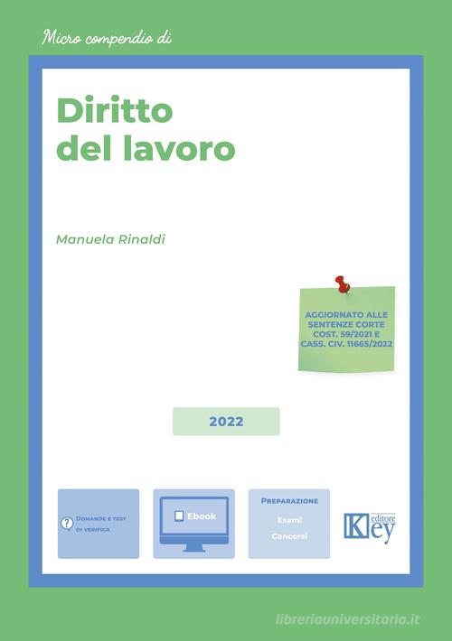 Diritto del lavoro. Con e-book di Manuela Rinaldi edito da Key Editore