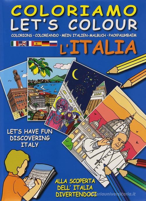 Coloriamo l'Italia. Ediz. multilingue. Con gadget edito da Lozzi Roma