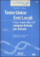 Testo unico enti locali di Stefano Minieri, Aldo Niccoli edito da Edizioni Giuridiche Simone