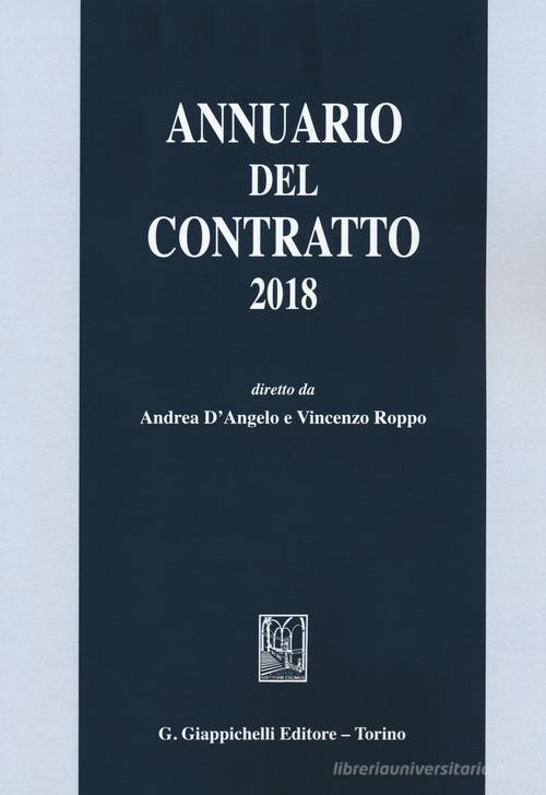 Annuario del contratto 2018 edito da Giappichelli