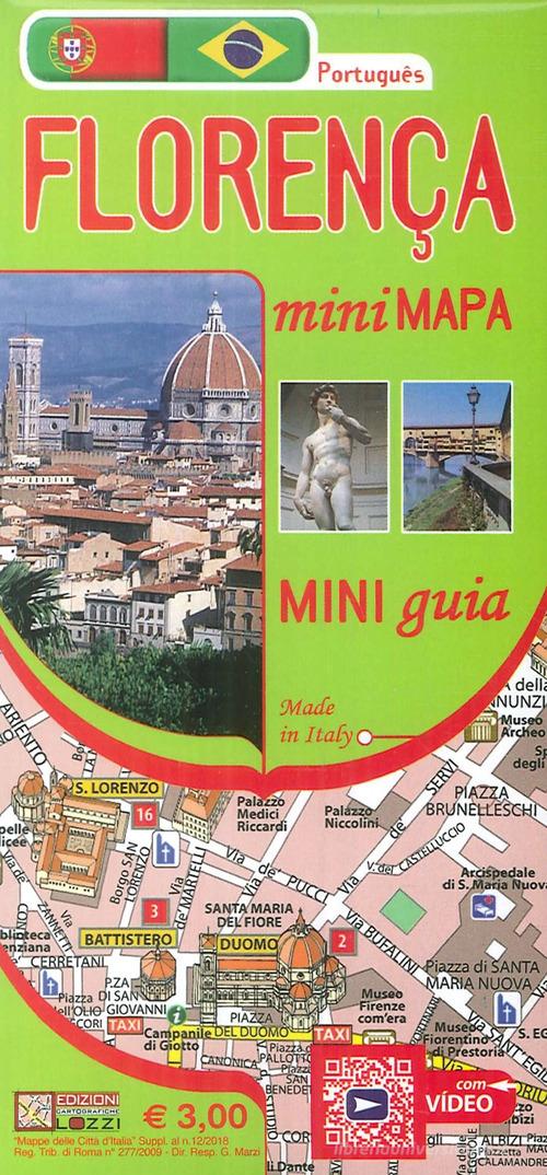 Firenze mini map. Ediz. portoghese edito da Edizioni Cartografiche Lozzi