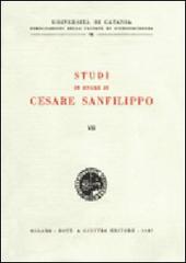 Studi in onore di Cesare Sanfilippo vol.7 edito da Giuffrè