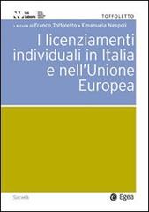 Licenziamenti individuali in Italia e nell'Unione Europea edito da EGEA