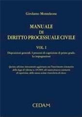 Manuale di diritto processuale civile vol.1 di Girolamo Monteleone edito da CEDAM