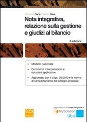 Nota integrativa, relazione sulla gestione e giudizi al bilancio di Massimo Cane, Fabrizio Bava edito da Cesi Professionale