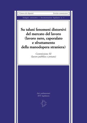 Su taluni fenomeni distorsivi del mercato del lavoro (lavoro nero, caporalato e sfruttamento della manodopera straniera). Commissione XI (lavoro pubblico e privato) edito da Camera dei Deputati