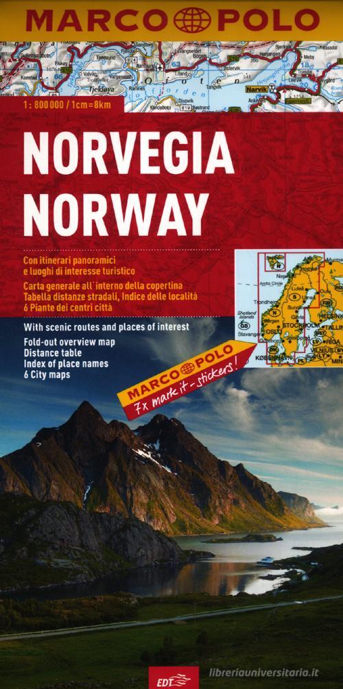 Norvegia 1:800.000 edito da Marco Polo