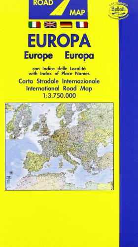 Europa 1:3.750.000 edito da Belletti