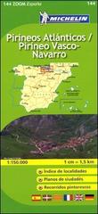 Pireneos Atlánticos. Pireneos Vasco-Navarro 1:150.000. Ediz. multilingue edito da Michelin Italiana