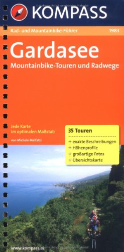 Guida bici e bike n. 1983. Rad- und Mountainbikeführer Gardasee 1:50.000 edito da Kompass
