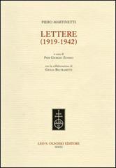 Piero Martinetti. Lettere (1919-1942) edito da Olschki
