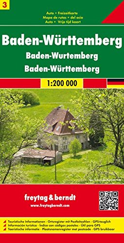 Baden-Wüttemberg 1:200.000 edito da Freytag & Berndt