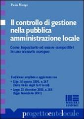 Il controllo di gestione nella pubblica amministrazione di Paola Morigi edito da Maggioli Editore