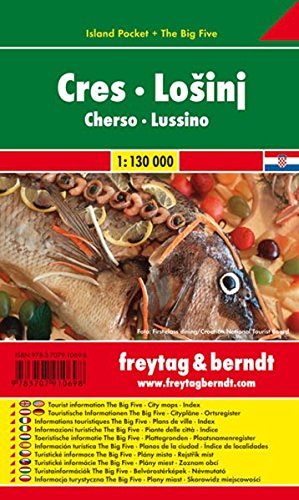 Cartina Cherso-Lussino 1:130.000 edito da Freytag & Berndt