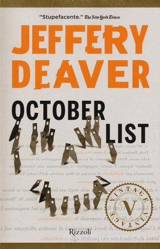 October List di Jeffery Deaver edito da Rizzoli