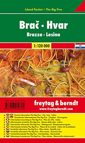 Brazza-Lesina 1:120.000 edito da Freytag & Berndt