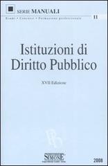 Istituzioni di diritto pubblico edito da Edizioni Giuridiche Simone