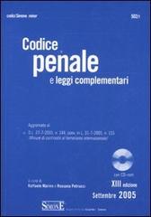 Codice penale e leggi complementari. Con CD-ROM edito da Edizioni Giuridiche Simone