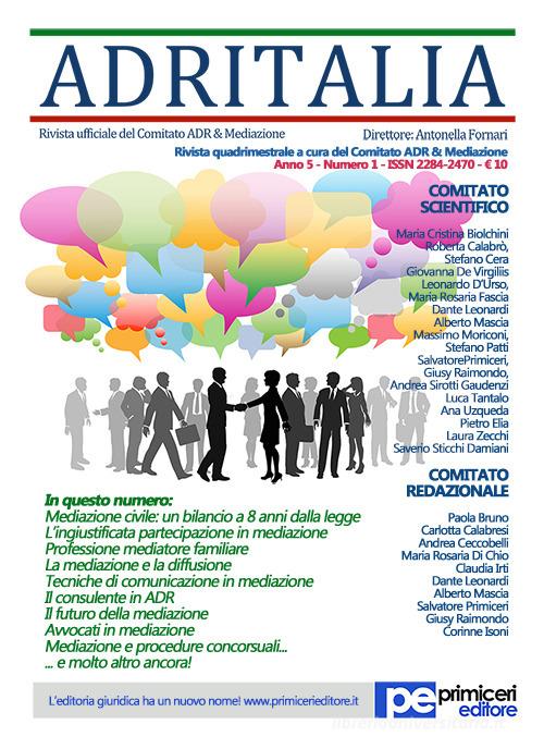 ADR Italia (2018) vol.1 di Antonella Fornari edito da Primiceri Editore