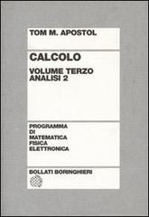 Calcolo vol.3 di Tom M. Apostol edito da Bollati Boringhieri