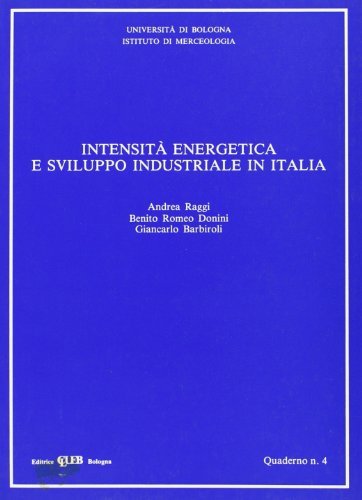 Intensità energetica e sviluppo industriale in Italia di Andrea Raggi, Benito R. Donini, Giancarlo Barbiroli edito da CLUEB