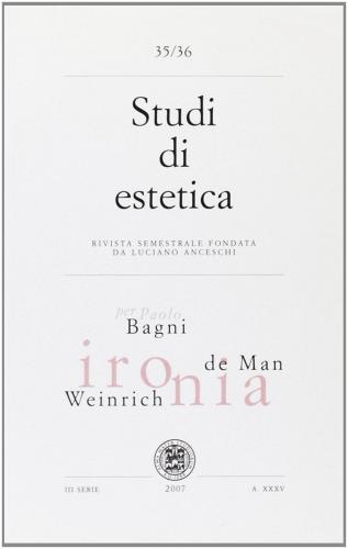 Studi di estetica vol. 35-36 edito da CLUEB