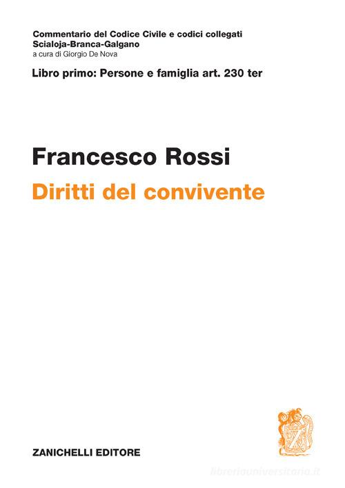 ART. 230 ter. Diritti del convivente di Francesco Rossi edito da Zanichelli