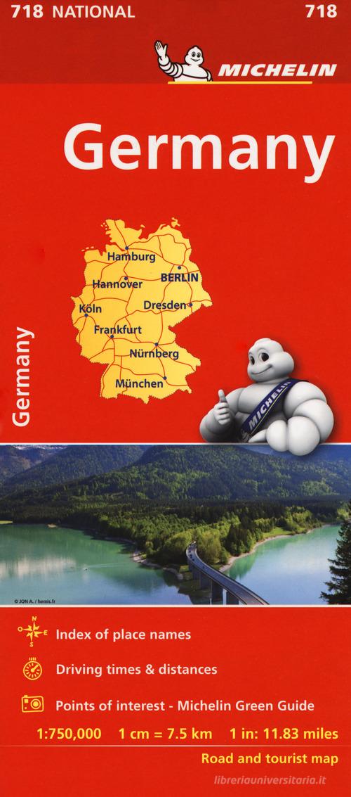 Allemagne-Germany 1:750.000 edito da Michelin Italiana