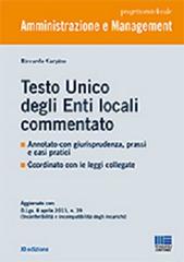 Testo unico degli enti locali commentato di Riccardo Carpino edito da Maggioli Editore