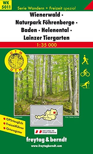 Vienna woods natural preserve 1:35.000 edito da Freytag & Berndt