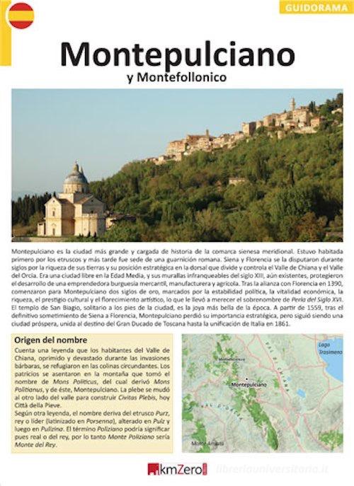 Montepulciano y Montefollonico edito da KMZero