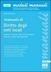 Manuale di diritto degli enti locali di Edoardo Barusso edito da Maggioli Editore