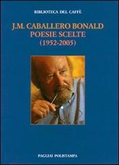 Poesie scelte (1952-2005). Ediz. italiana e spagnola di J. Manuel Caballero Bonald edito da Polistampa