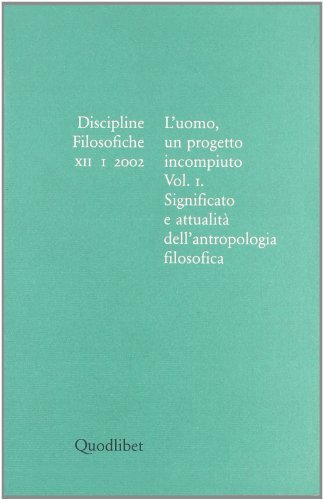 Discipline filosofiche (2002) vol. 1 edito da Quodlibet