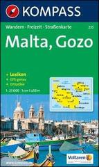 Carta escursionistica n. 235. Malta e isole Lipari. Malta, Gozo 1:25.000. Adatto a GPS. Digital map. DVD-ROM edito da Kompass