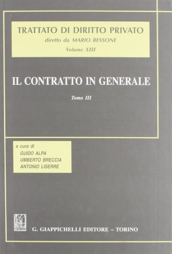 Il contratto in generale vol.3 edito da Giappichelli