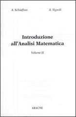 Analisi matematica 2 di Andrea Schiaffino edito da Aracne