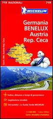 Germania, Benelux, Austria, Repubblica Ceca 1:1.000.000 edito da Michelin Italiana