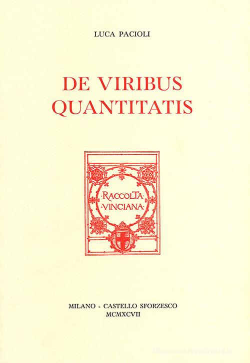 De viribus quntitatis edito da Giunti Editore
