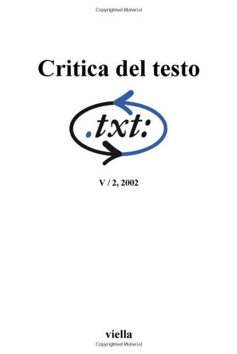 Critica del testo vol.5.2 edito da Viella