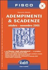 Adempimenti & scadenze. Ottobre-novembre 2005. Con CD-ROM di Giancarlo Modolo edito da Buffetti