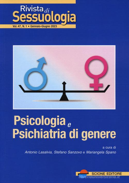 Rivista di sessuologia (2023) vol. 1 edito da Scione