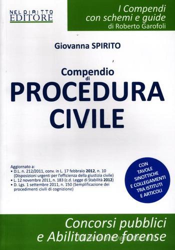 Compendio di procedura civile di Giovanna Spirito edito da Neldiritto.it