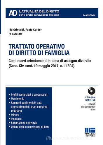 Trattato operativo di diritto di famiglia. Con CD-ROM edito da Maggioli Editore
