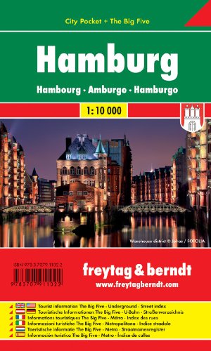 Hamburg 1:10.000 edito da Freytag & Berndt