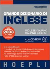 Grande dizionario di inglese. Inglese-italiano, italiano-inglese. Con CD-ROM di Fernando Picchi edito da Hoepli