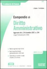 Compendio di diritto amministrativo di Luigi Delpino, Federico Del Giudice edito da Edizioni Giuridiche Simone