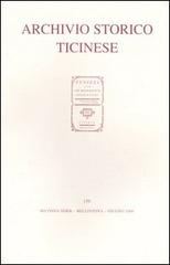 Archivio storico ticinese vol.139 edito da Archivio Storico Ticinese