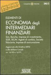 Elementi di economia degli intermediari finanziari edito da Edizioni Giuridiche Simone